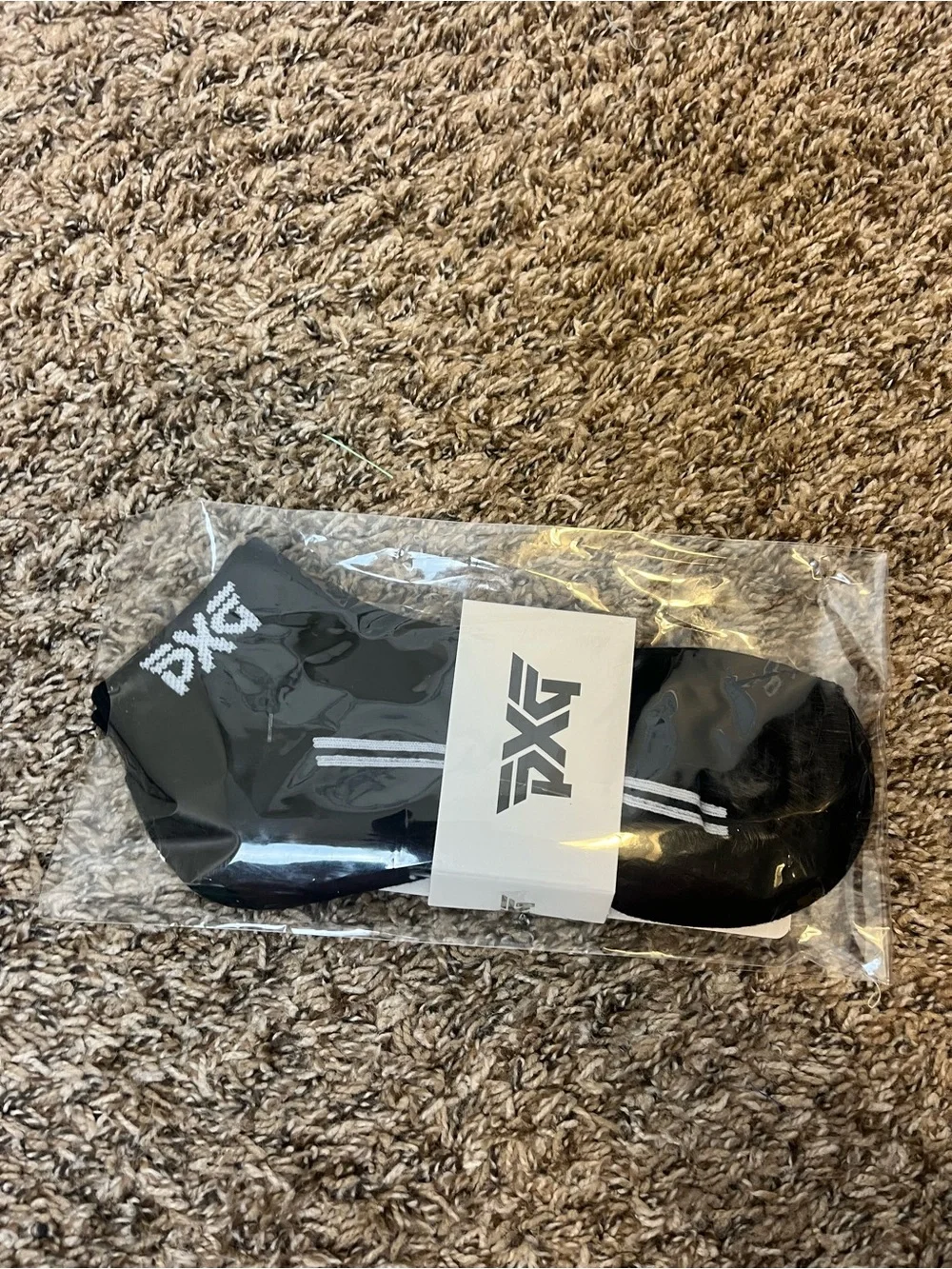 💛 PXG Men's Black Low-Cut Performance Socks - 1 pair